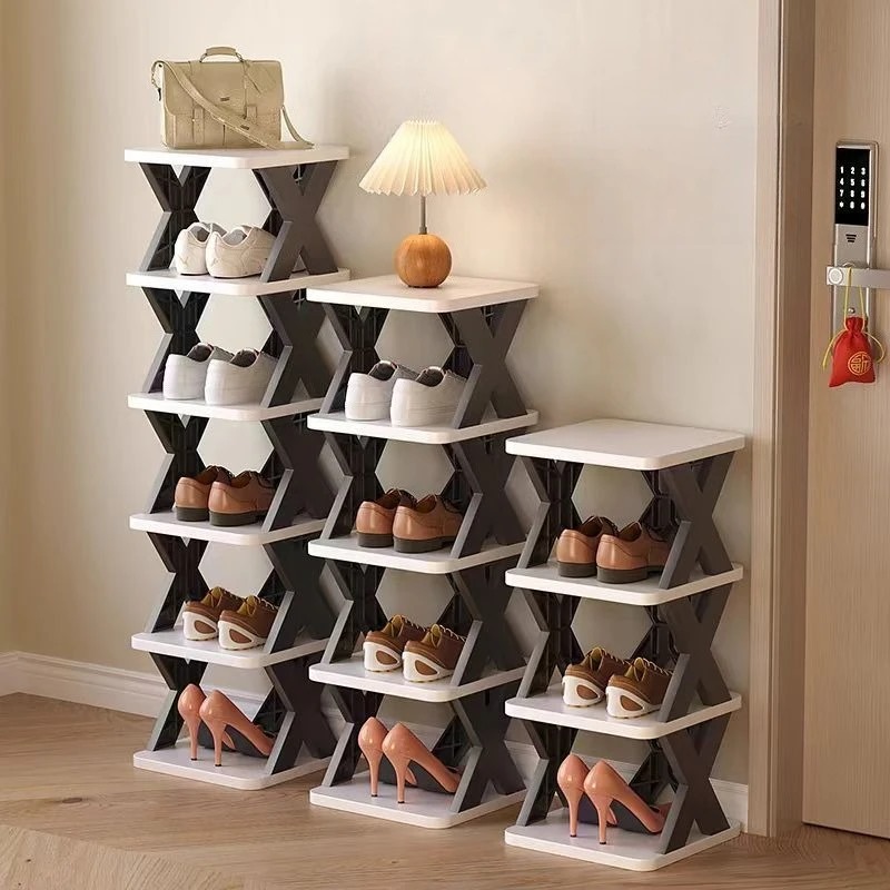 YES TO DECOR  Multi-Layer Versatile Shoe Organizer Rack – Stackable & Space-Saving Organizer for Shoes, Kitchen, Bedroom, Lounge & Closet – Durable & Portable Storage Shelf, Easy Assembly, Ideal for Home & Office.
