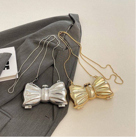 Mini Bow Clutch Bag for Girls And Women - Fashionable Bow Style Small Purse & Crossbody Handbag - Premium Quality Lock Bag