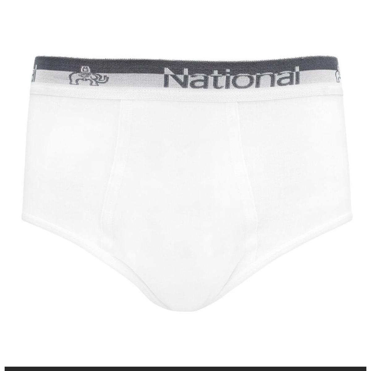 National Popular Gents Underwear Cut Shape model 575 for Summer / Genuine Product / White Colour with breathability for Summer/ Cotton Made
