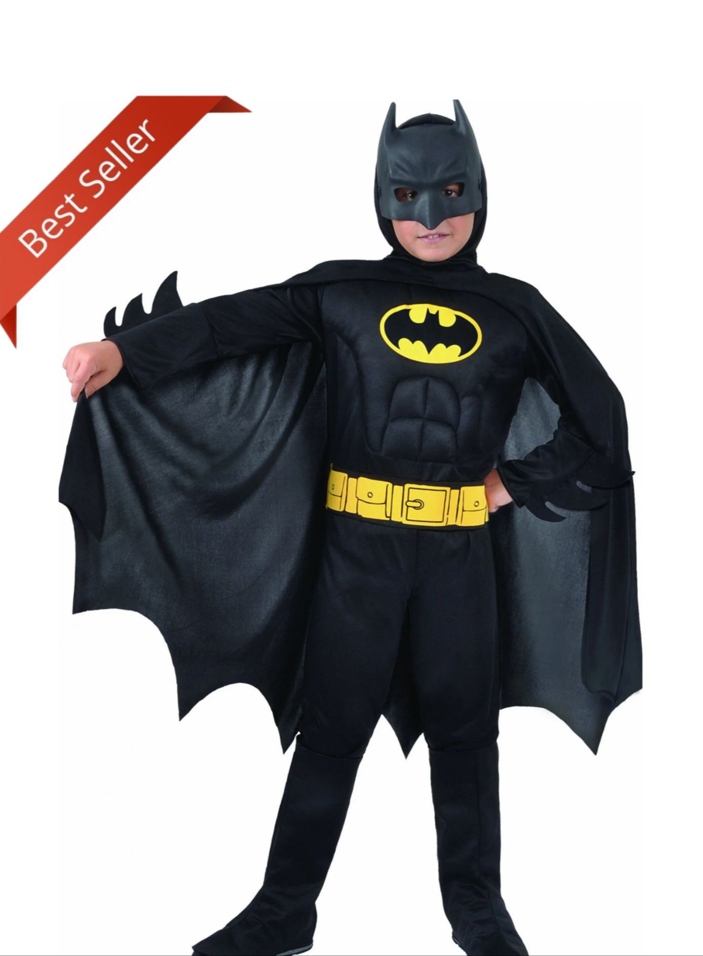 Batman Spiderman Superman Costume / Dress for Kids Of Age 2 Years To 10 Years.