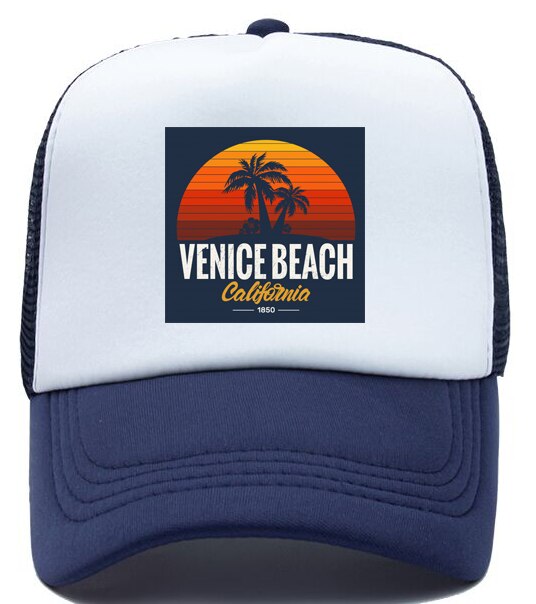 Women Baseball Cap Mesh Snapback Print 