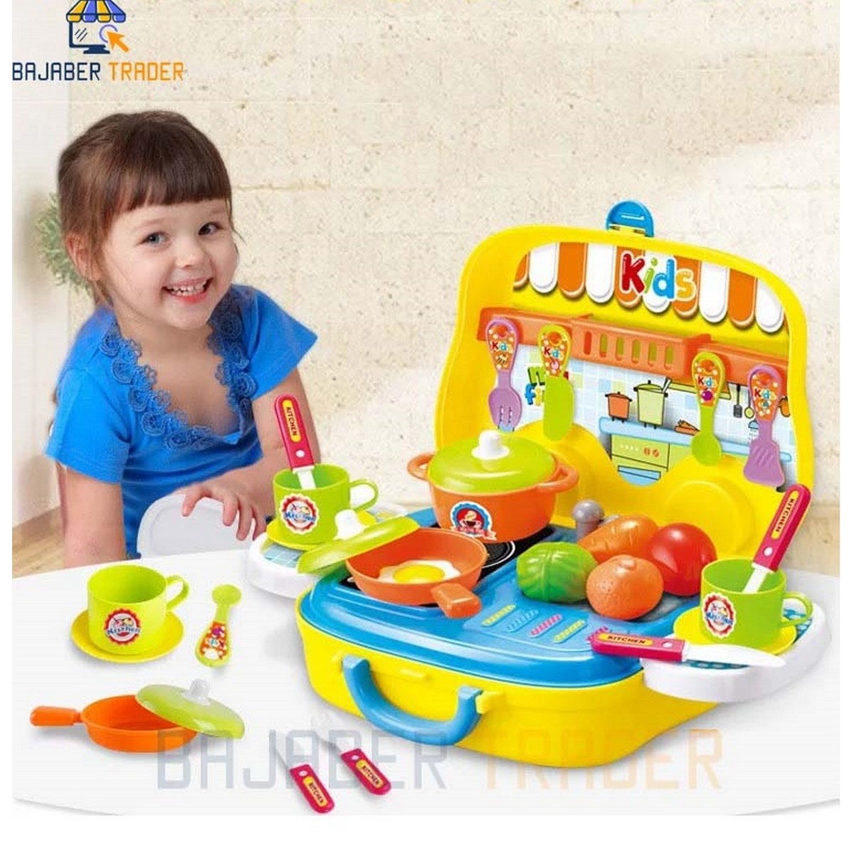 Kitchen Cook Set For Kids Pretend Play 