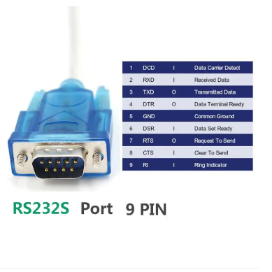 USB Serial to RS232 9 Pin COM Port DB9 Converter Cable for PC Computer