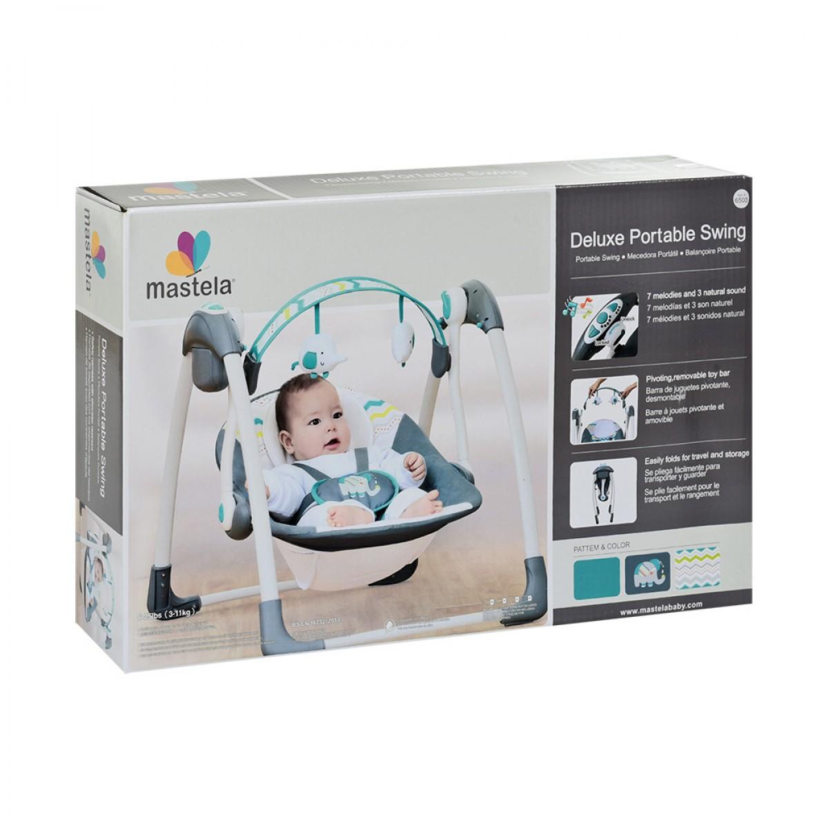 mastela deluxe portable swing price