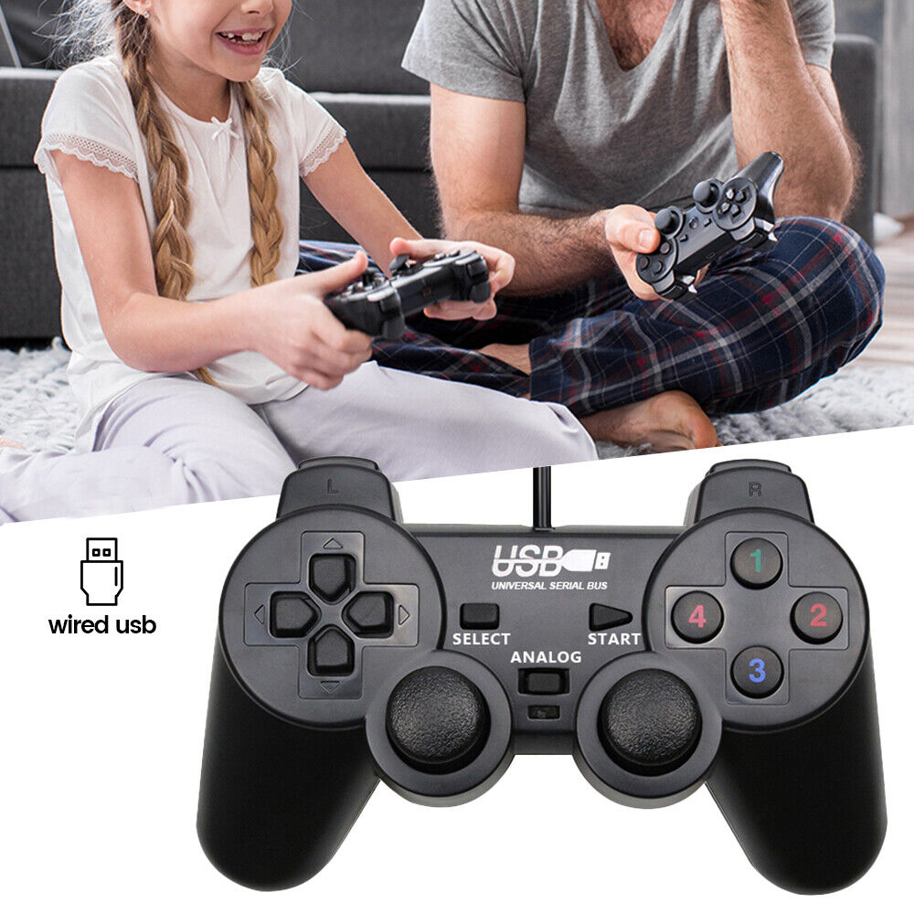 New USB 2.0 Wired Game Controller Game pad Joypad Joystick for Computer