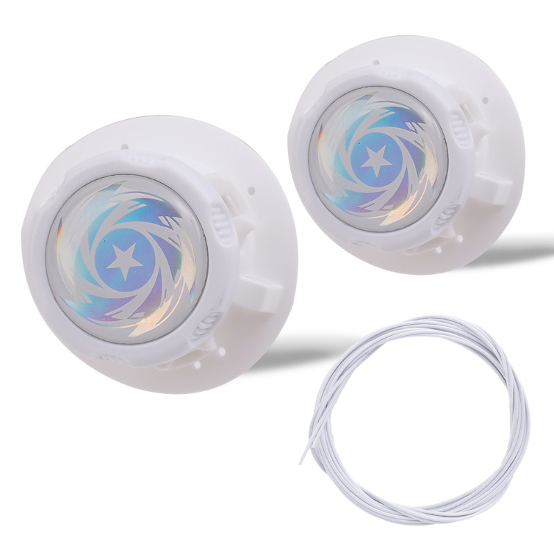 1Pair Simple Versatile Rotating Metal Wire Swivel Automatic Buckle Rope