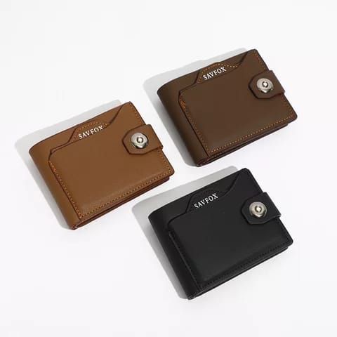 Savfox Pu Leather Outlet Pocket Card Holder Wallet For Men