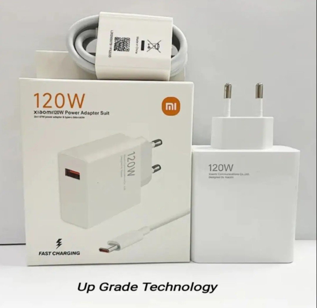 [Original] 120W USB Turbo Charger For Xiaomi 13 12T Pro Redmi Note 12 - Supervooc And *Points Showing* Adapter With Fast Charging Cable
