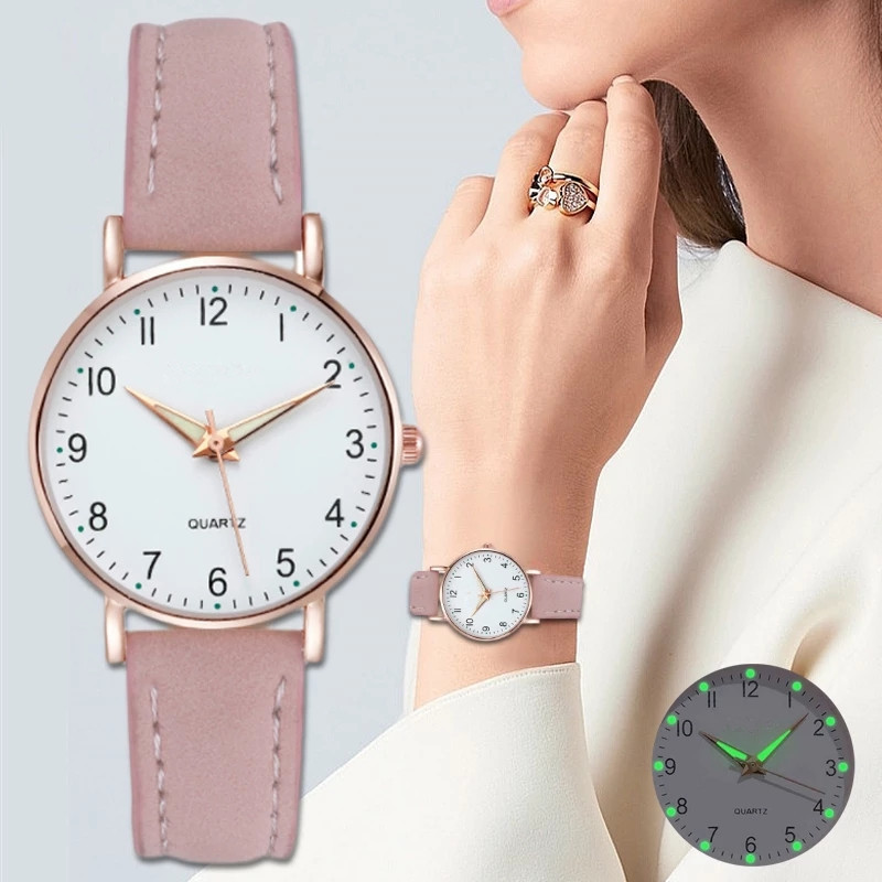 Ladies hot sale luminous watches