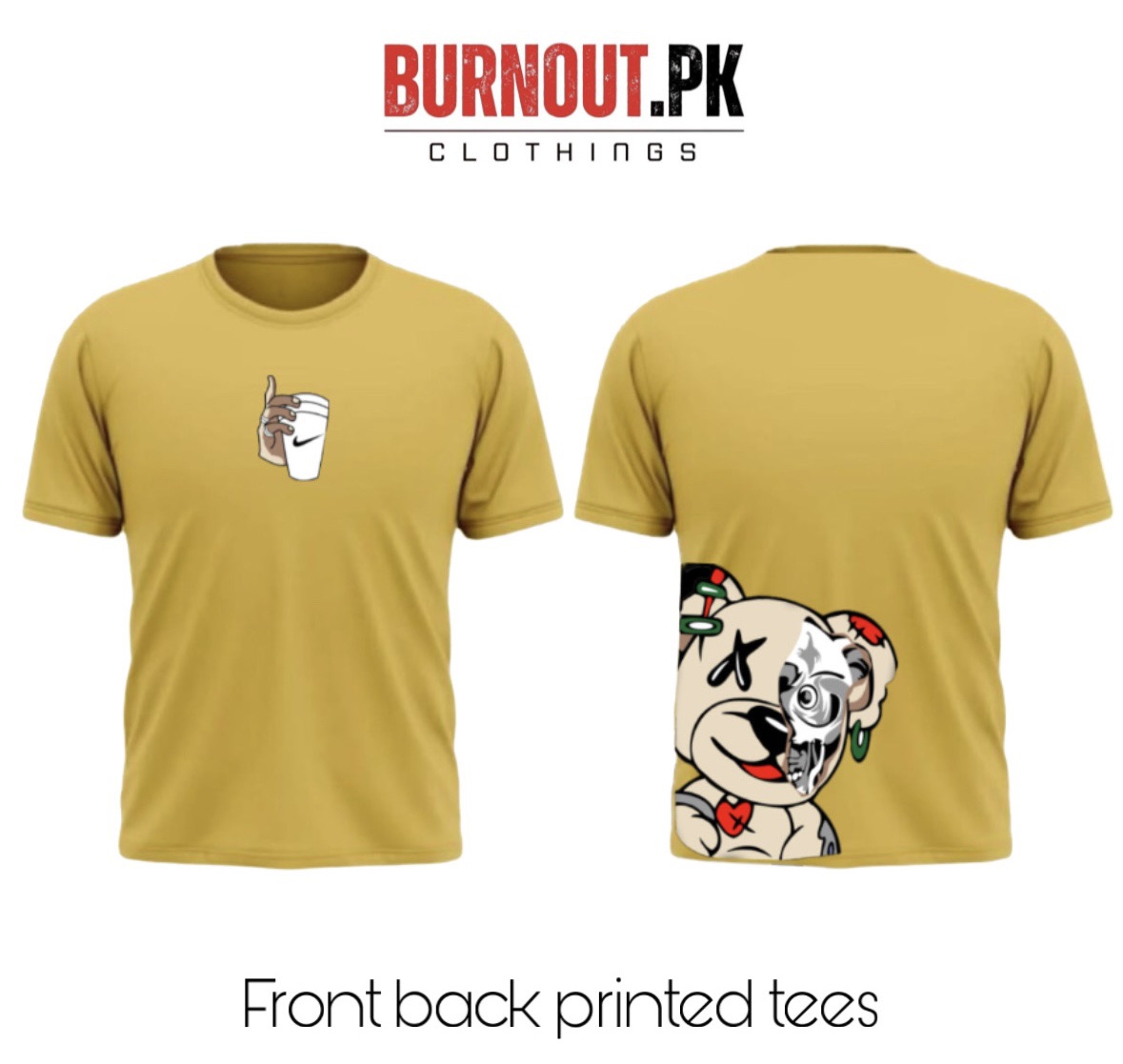BURNOUT.PK NEW TRENDY SUMMER COLLECTION PRINTED TSHIRTS FOR MENS AND WOMENS