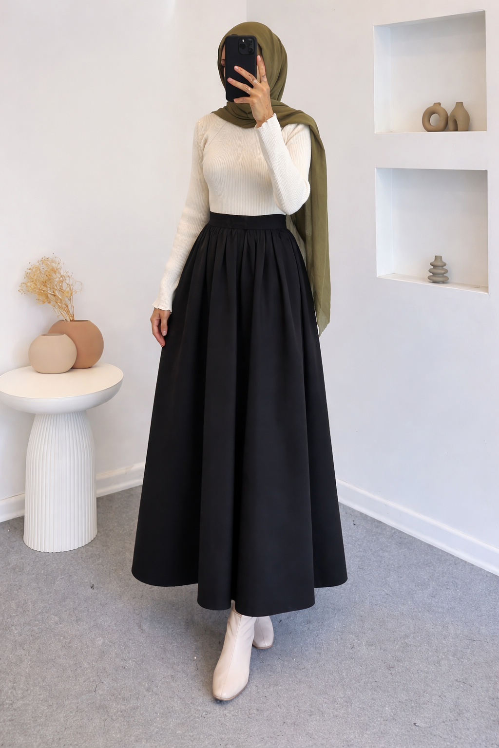 Premium Long Silk Skirt for Girls & Women | Pakistani Maxi Skirt with Top | Korean Style Fancy Winter Skirt