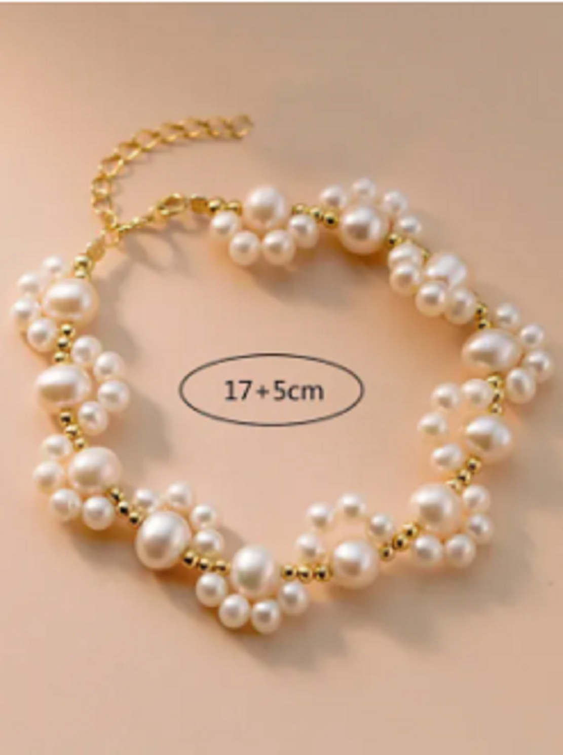 Elegant Cat's Paw Pearl Beaded Bracelet for Girls & Women Fashion Jewelry Cute Charm Bracelet