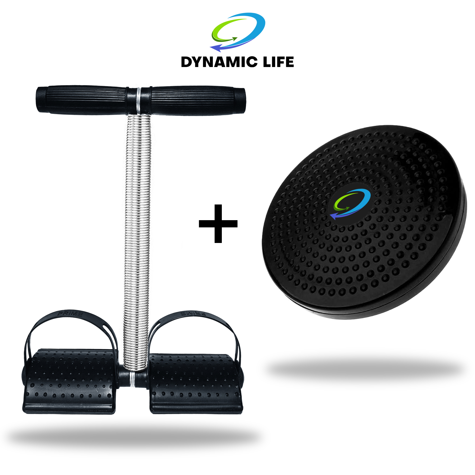 Dynamic Life Tummy Trimmer Single Spring & Twister Plate Disc High Quality Weight Loss Exercise Machine for Abdominal Belly Fat Loss Abs Arm Muscle Home Gym Workouts Equipment for Men and Women, Best for House Wife’s and Mother to Reshape the Body