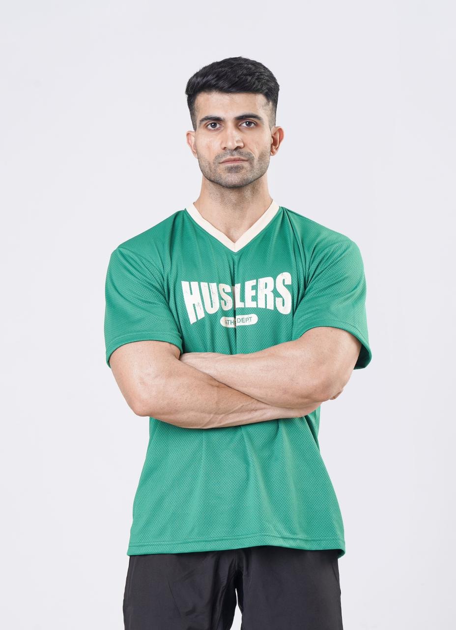Hustlers only's Mesh Basketball Tshirt Green for Men, Street wear T-shirt, Active Wear T-shirt, Gym T-shirt,  Oversized Mesh , shirts for boys, shirts for men, shirts, gym shirts for men