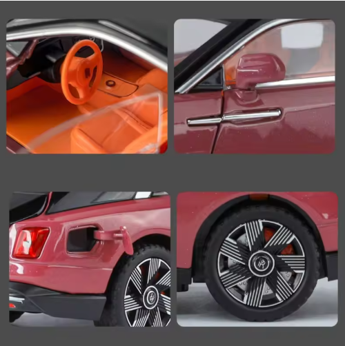 1:24 Rolls Royce Spectre Alloy Diecast Car Model – Sound & Light, 5 Doors Open, Luxury Collectible Toy Car for Kids & Gifts view 7