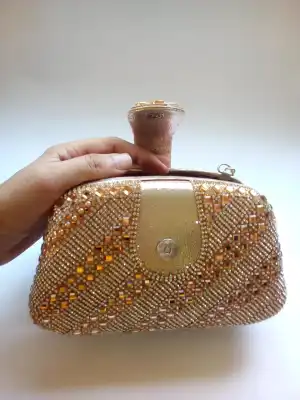 Gold color 2024 clutch purse