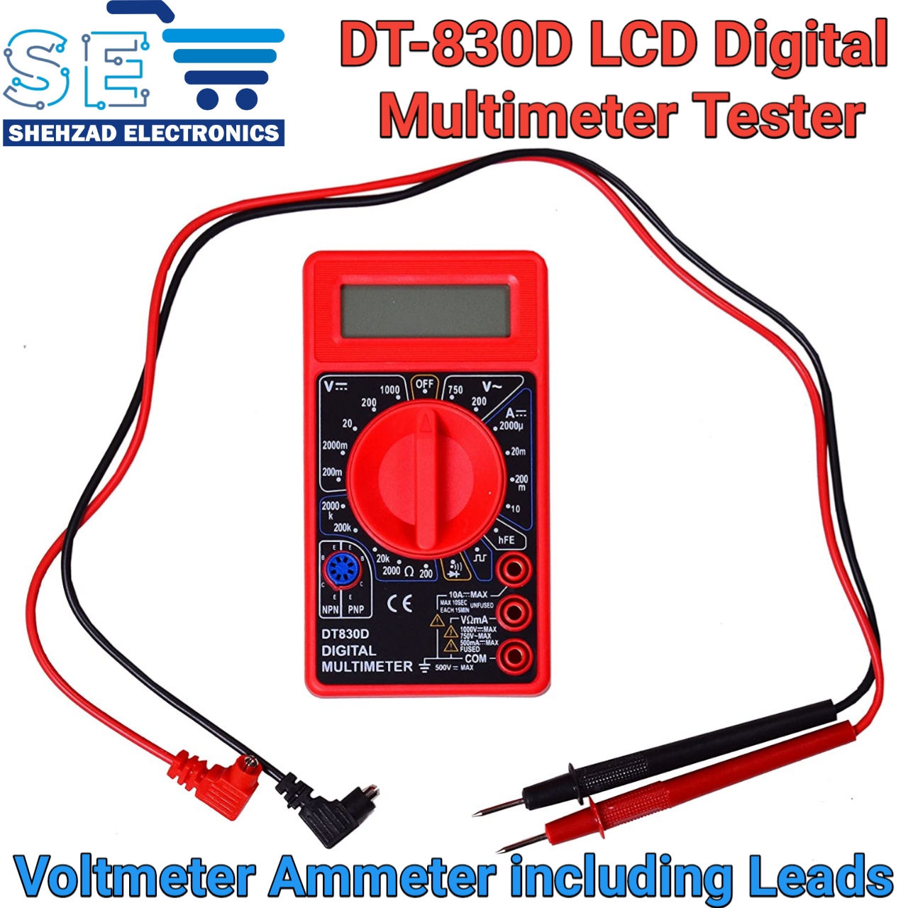 DT830D Digital Multimeter Tester Ammeter Voltmeter Daraz.pk