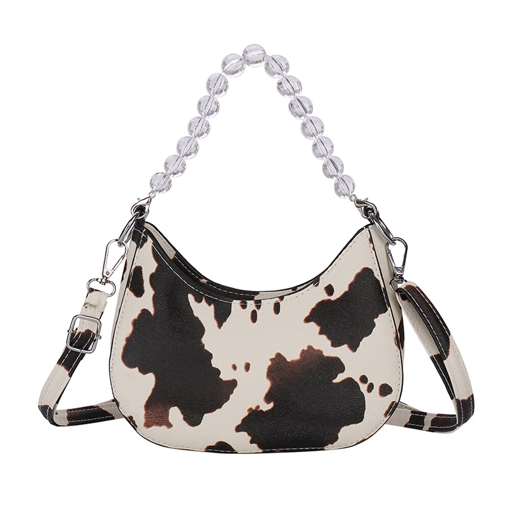 cow print mini purse
