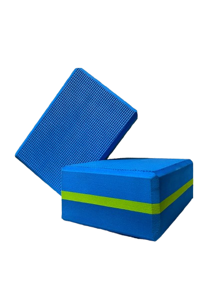 MYB Yoga Blocks |Random Color| Yoga Brick| Soft Non-Slip Foam For Yoga Exercise | Use With MYB Yoga Mats | EVA Foaming | Yoga Training Cube