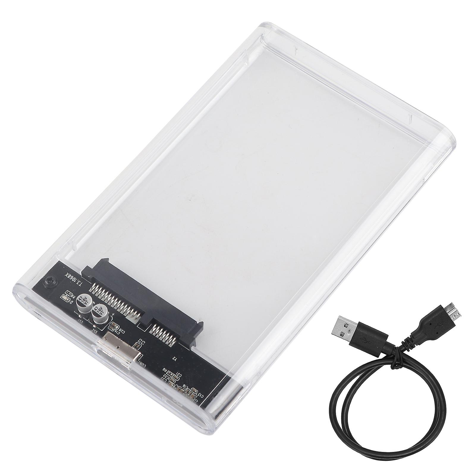 High-Speed USB 3.0 Portable HDD SSD 2.5" External Hard Drive Enclosure | Shockproof & Durable Hard Drive Case for Laptop & PC