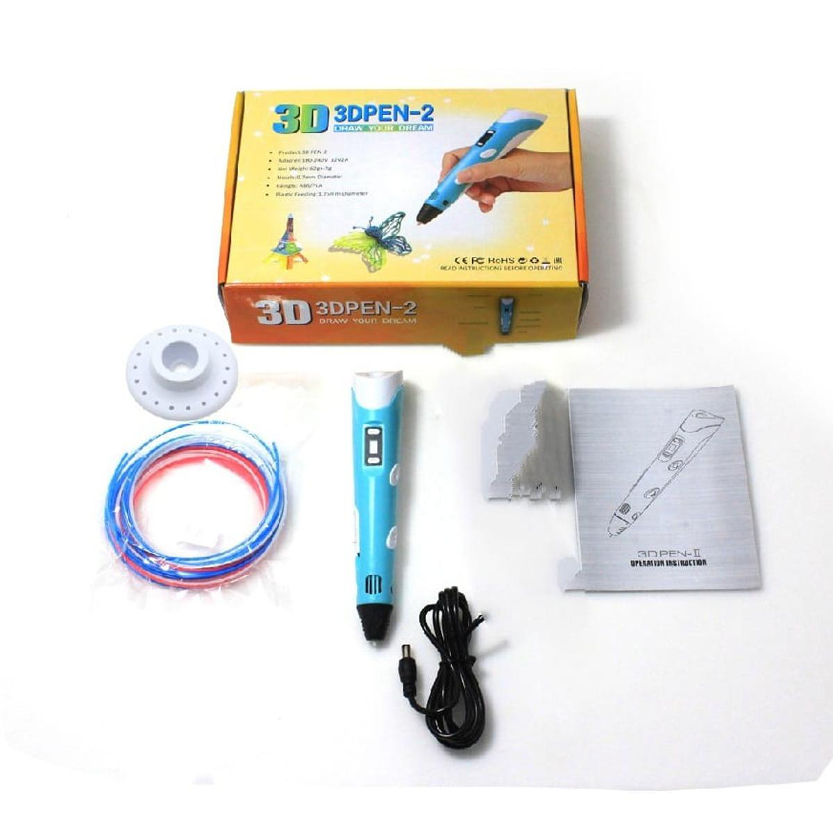 3D Pen for Kids and Adults with LCD Display 3D Printer Pen with 3 Color PLA Filament Refills Creative DIY Drawing Craft Tool USB Powered Safe Temperature Control 3D Printing Pen Educational Art Toy Birthday Gift for Boys Girls Students