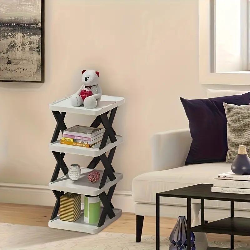 YES TO DECOR  Multi-Layer Versatile Shoe Organizer Rack – Stackable & Space-Saving Organizer for Shoes, Kitchen, Bedroom, Lounge & Closet – Durable & Portable Storage Shelf, Easy Assembly, Ideal for Home & Office.