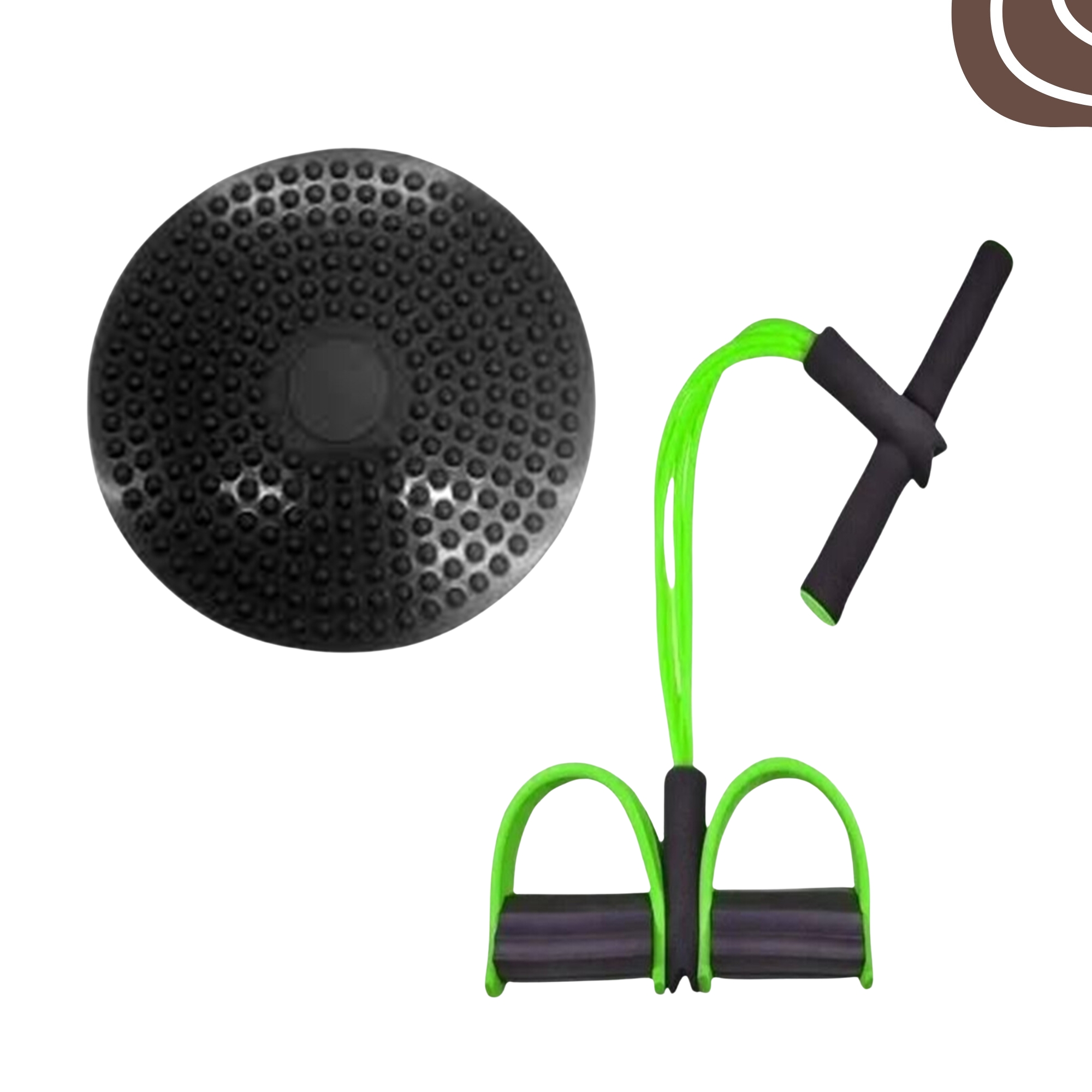 COMBO OFFER FOR A RUBBER TUMMY TRIMMER AND EXERCISE TWISTER PLATE