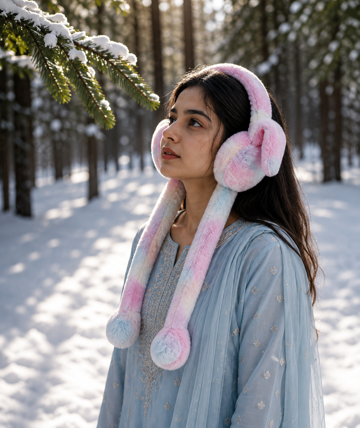 Winter Earmuffs for Kids – Soft Plush Bunny Ear Warmers with Moving Ears & Chu Chu Sound  Faux Fur Warm Ear Muffs for Girls, Boys & Women  Trending Winter Headphone & Cute Cold Weather Accessory