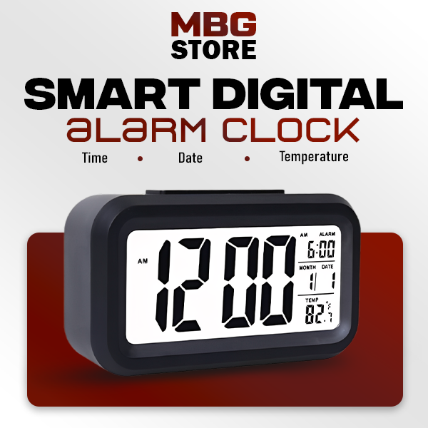 Smart Bedside Digital LED Alarm Clock Table Clock | Digital Table Clock