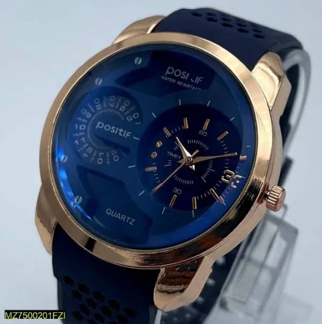 Bin-b Watch for Men Silicone Strap Quartz Watch Casual and Fashion Style Multiple Colors