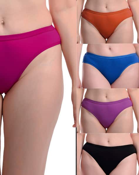 Pack of 5 Premium Cotton Underwear Briefs – Front Double Layer, Ultimate Comfort for Men & Women