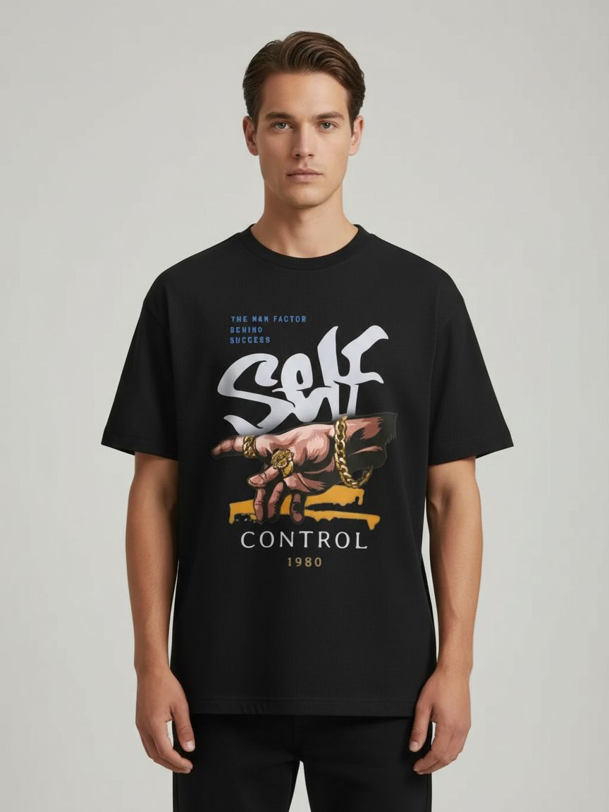 New Trendy Self Control Printed T.shirts For Men&Boys Summer Collection