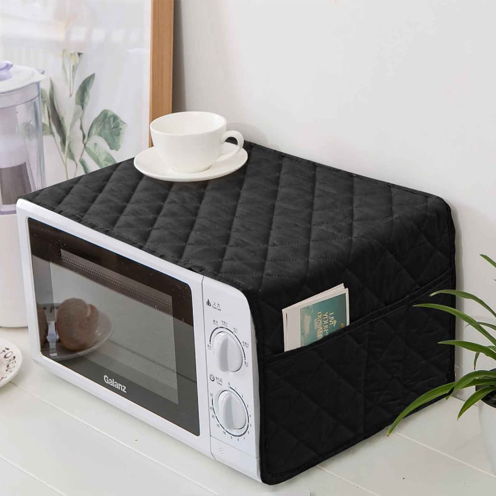 Microwave Oven Cover Dust proof Double Pocket Storage Bag