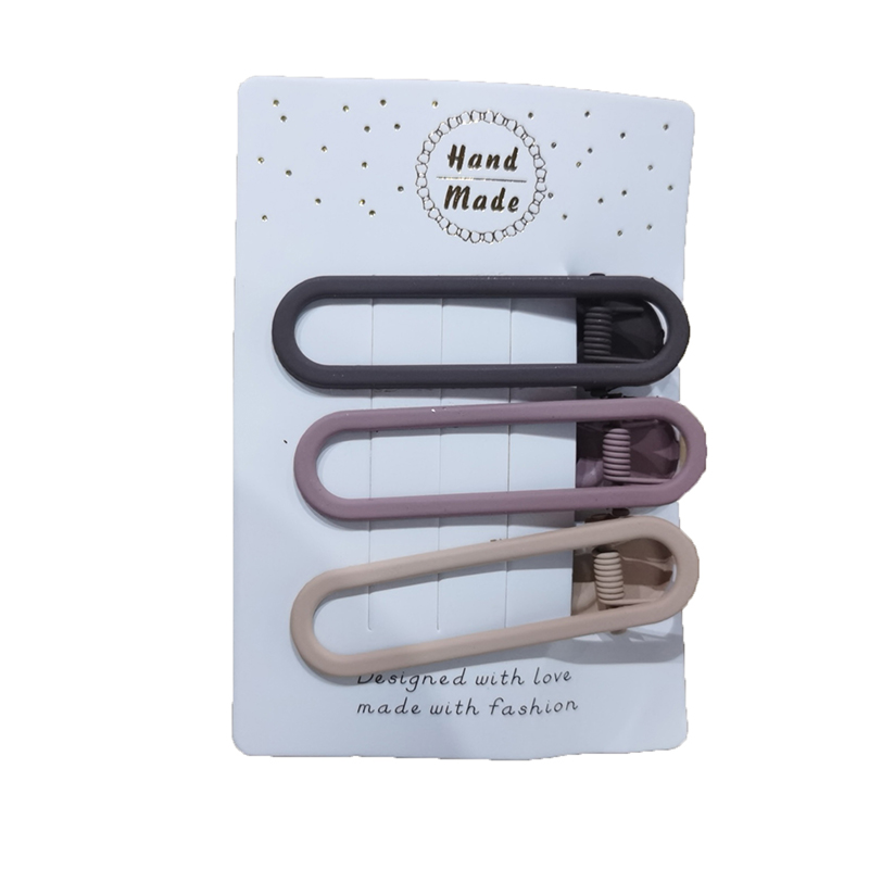 3/4 Pcs/Set New Women Girks Vintage Frosted Geometry Ornamentr Hair