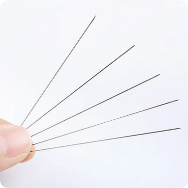 12.5 Beaded Needle Pin Open Curved Needle DIY Beads Bracelet Jewelry Tools Threading Pin-1pc