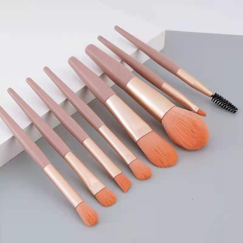 Julystar  8 Pcs Makeup Brush Set Random Colors