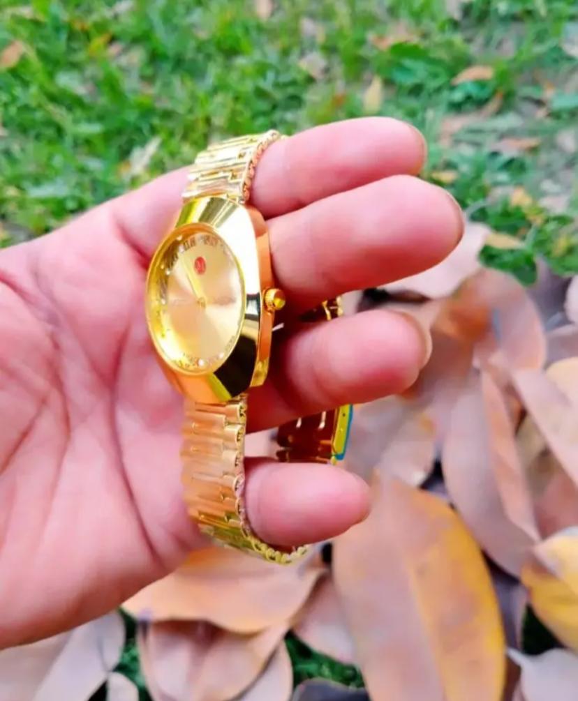 Luxury Gold Color Tourbillon Mechanical Waterproof Wrist Watch For Men's Gift For Family & Friends