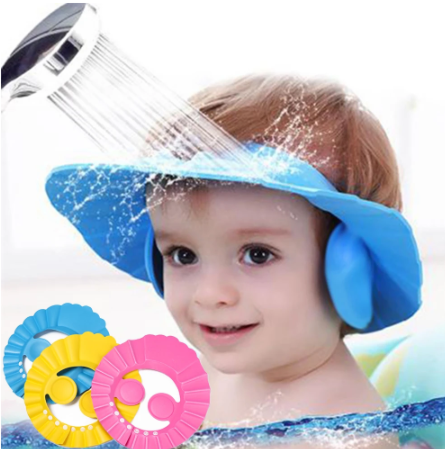 Waterproof Baby Shower Cap | Adjustable Shampoo Bath Hat for Kids, Infants & Toddlers