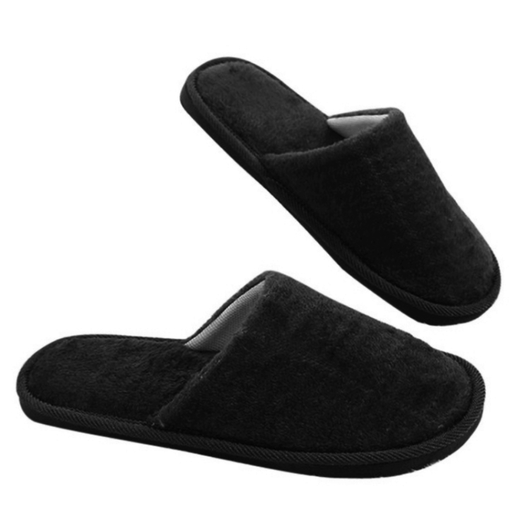 Black hawk High Quality Men Women Indoor Cotton Slipper - Anti-slip Plush Slipper Winter Warm Cotton Slipper