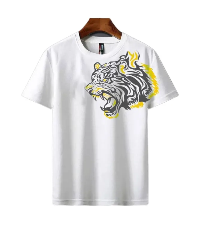 Original Design Women's Fashion Creative 3D Tiger Print T-shirt Women Round  Neck Casual Summer Neutral Animal Short Sleeved Tops - AliExpress