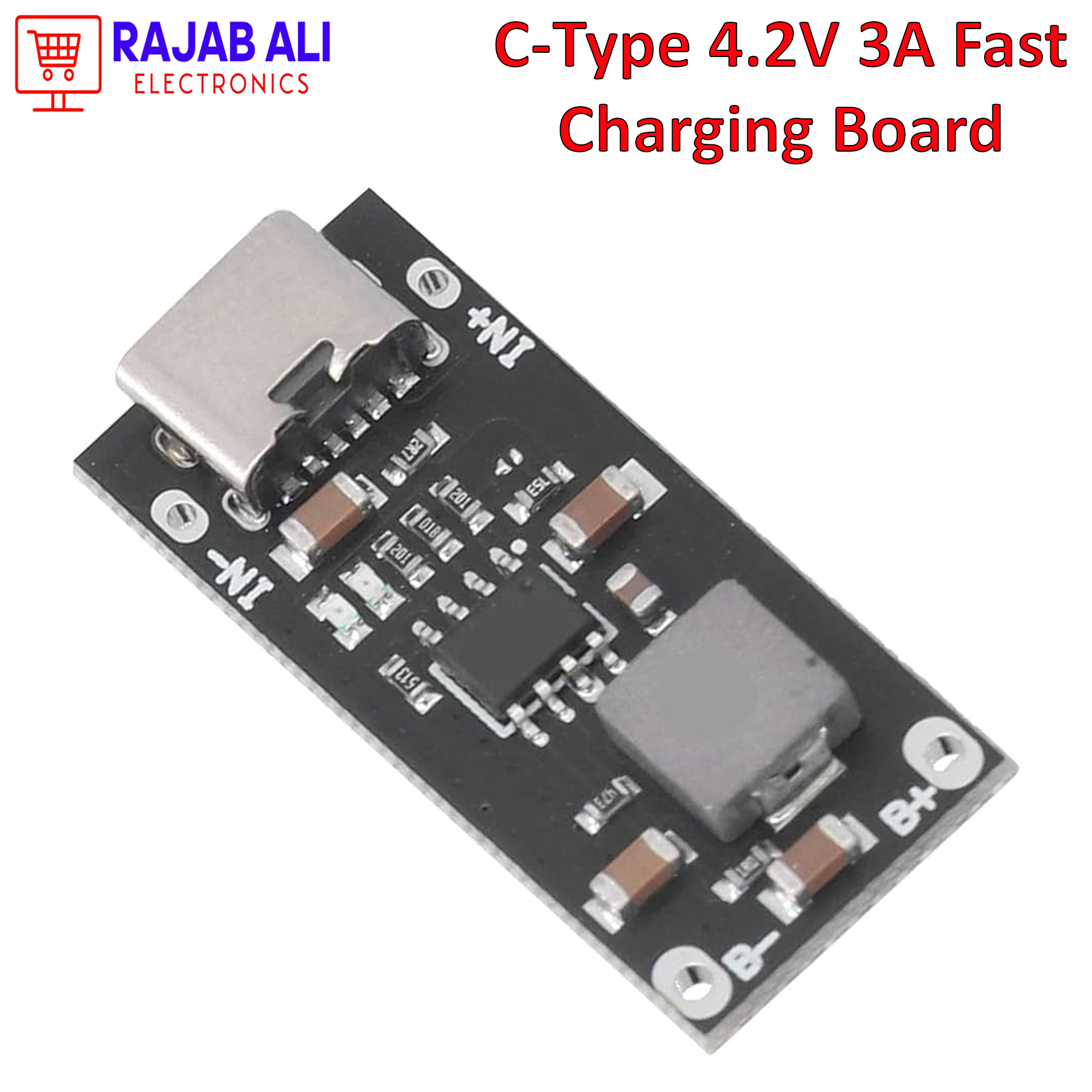 Type C USB Input High Current 3A Polymer Ternary Lithium Battery Quick Fast Charging Board IP2312 CC/CV Mode 5V To 4.2V