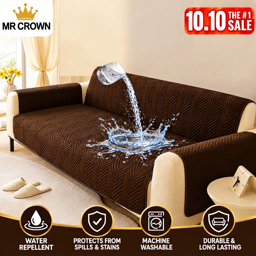 Waterproof Ultrasonic Quilted Sofa Cover-Sofa Coat- Export Quality Micro Fabric Easy Washable