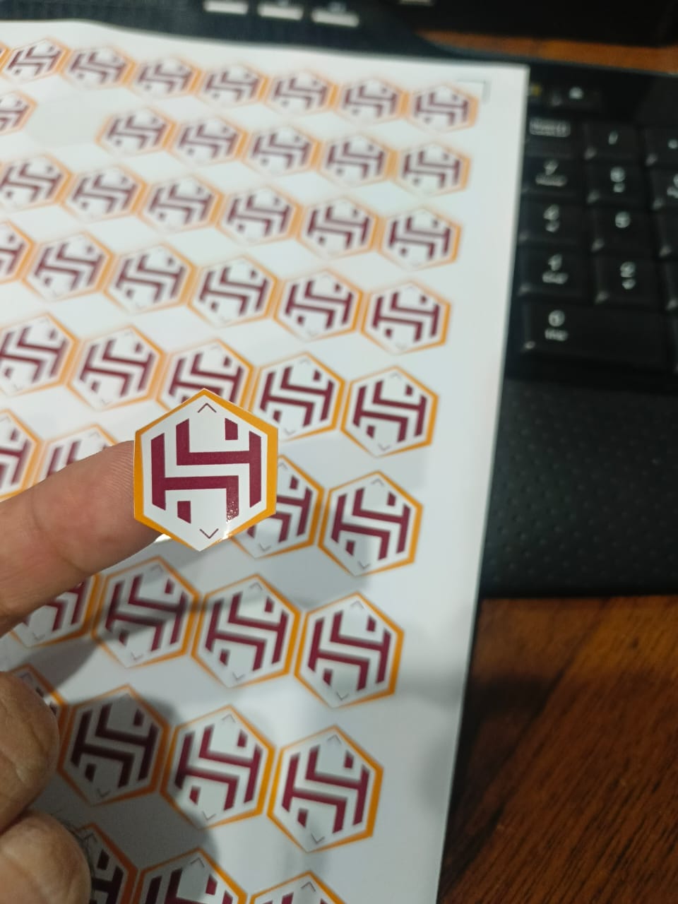 70 Custom Logo Stickers, Labels, Thank You Stickers, 1-Inch Size, High-Quality, Best Price