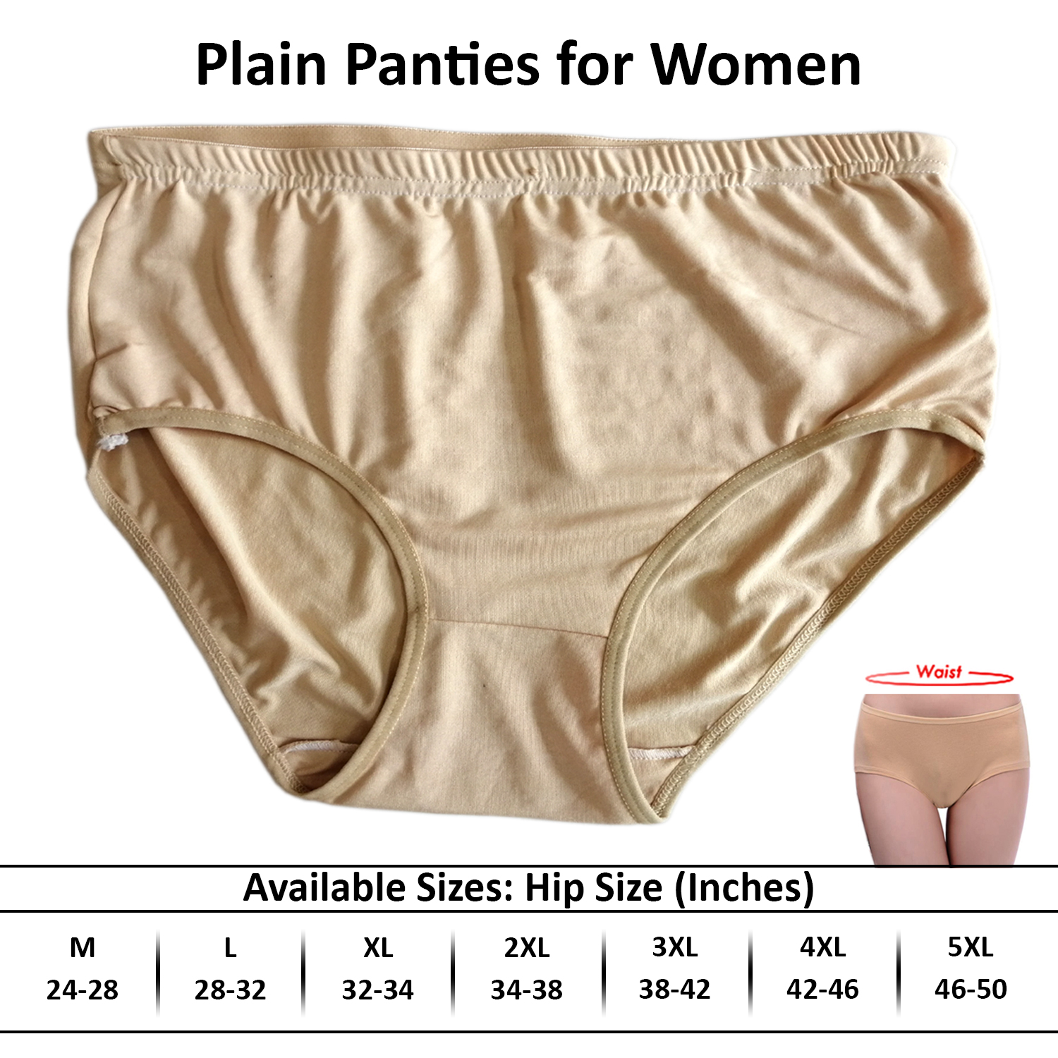 Cotton Made Seamless Panty For Women's Underwear Panties for Ladies Periods  and Casual Wear Under Garments for Girls and Women M to 4XL Sizes