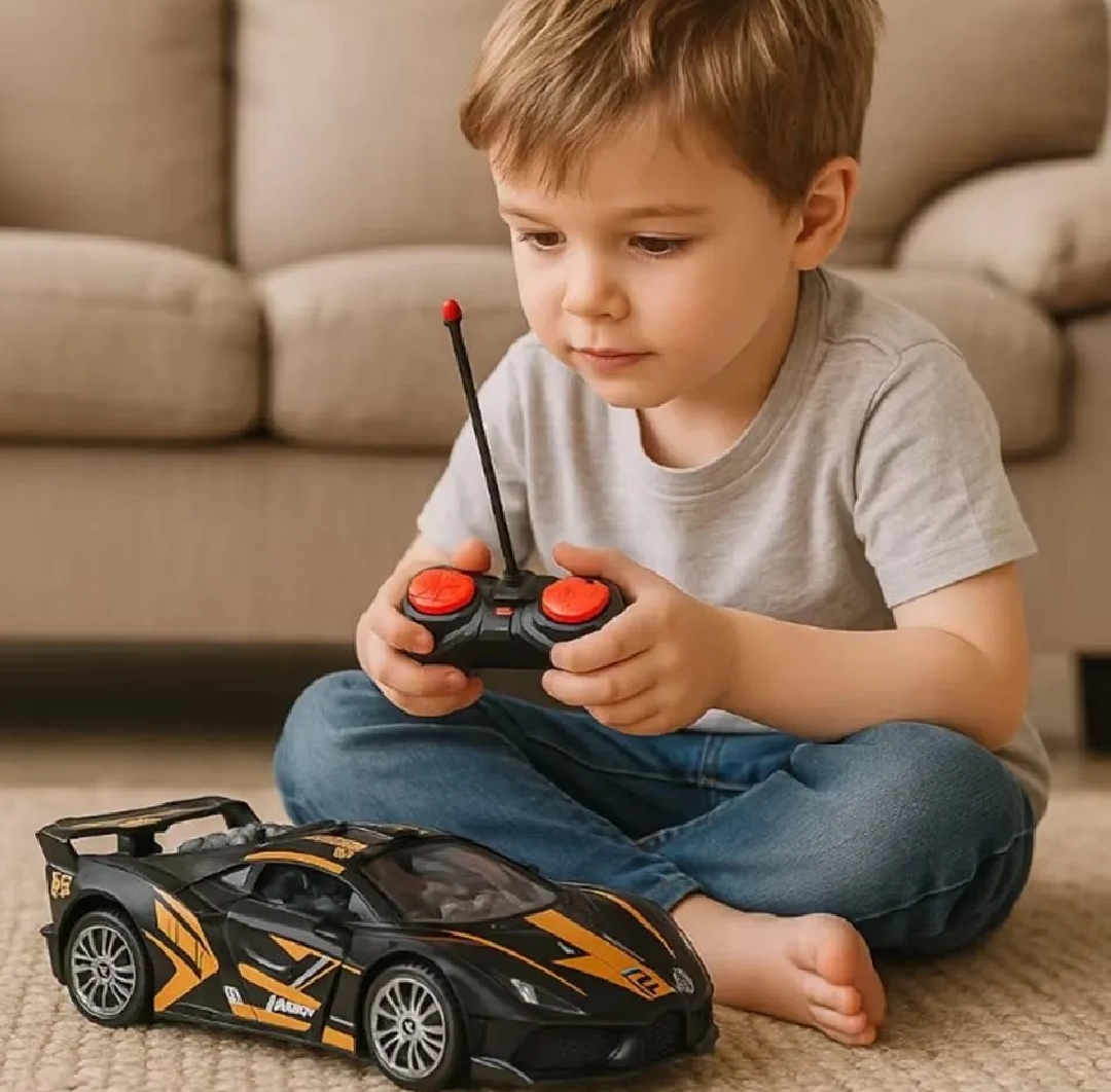 Rechargeable / Cell Operated High-Speed RC Car for Kids – Fast Remote Control Racing Car with LED Lights  USB Chargeable Toy Vehicle for Boys & Girls  Durable, Indoor & Outdoor Fun – Ideal Gift for Children