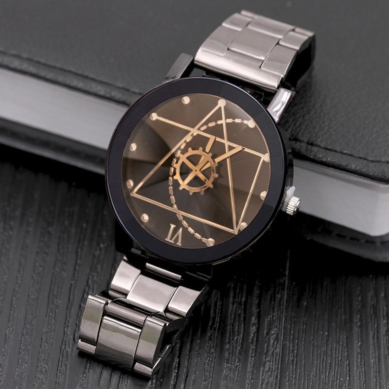 Black Stainless Steel Smart Chain Watch for Men , Stylish Design, Durable and Elegant