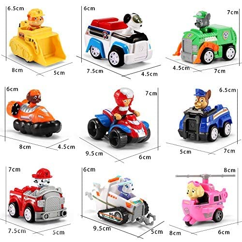Action & Toy Figures - Paw Patrol Toys Set of 7/ 9 Pieces