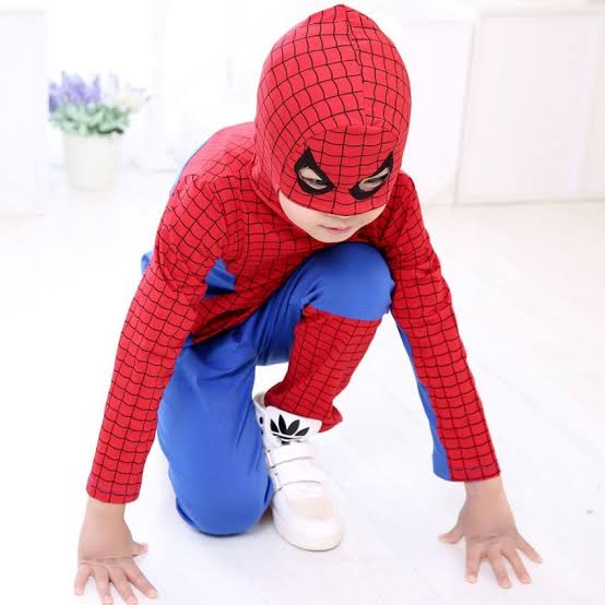 Spiderman Full Costume Dress For Kid's (2 years to 12 years)