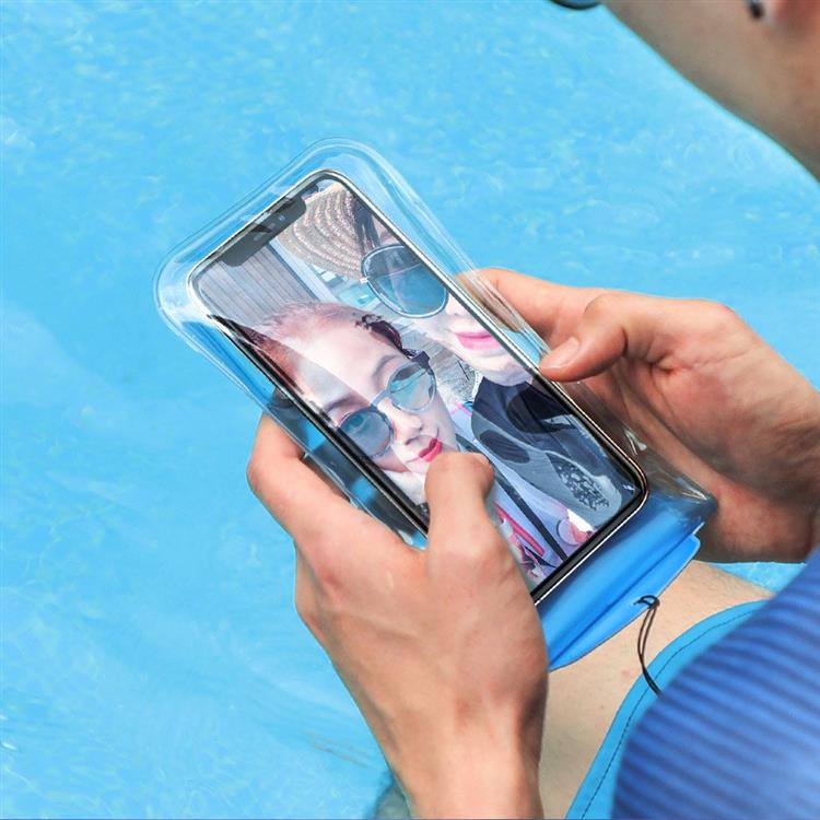 New Underwater Waterproof Rainproof Mobile Case PVC Bag Transparent Touch Screen Premium Cell Phone Pouch Cover For Travel Hiking Rainy Season Monsoon