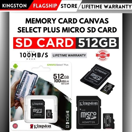 Uhs I Kingston Canvas Select Plus 512gb Kingston 512gb Micro Sd